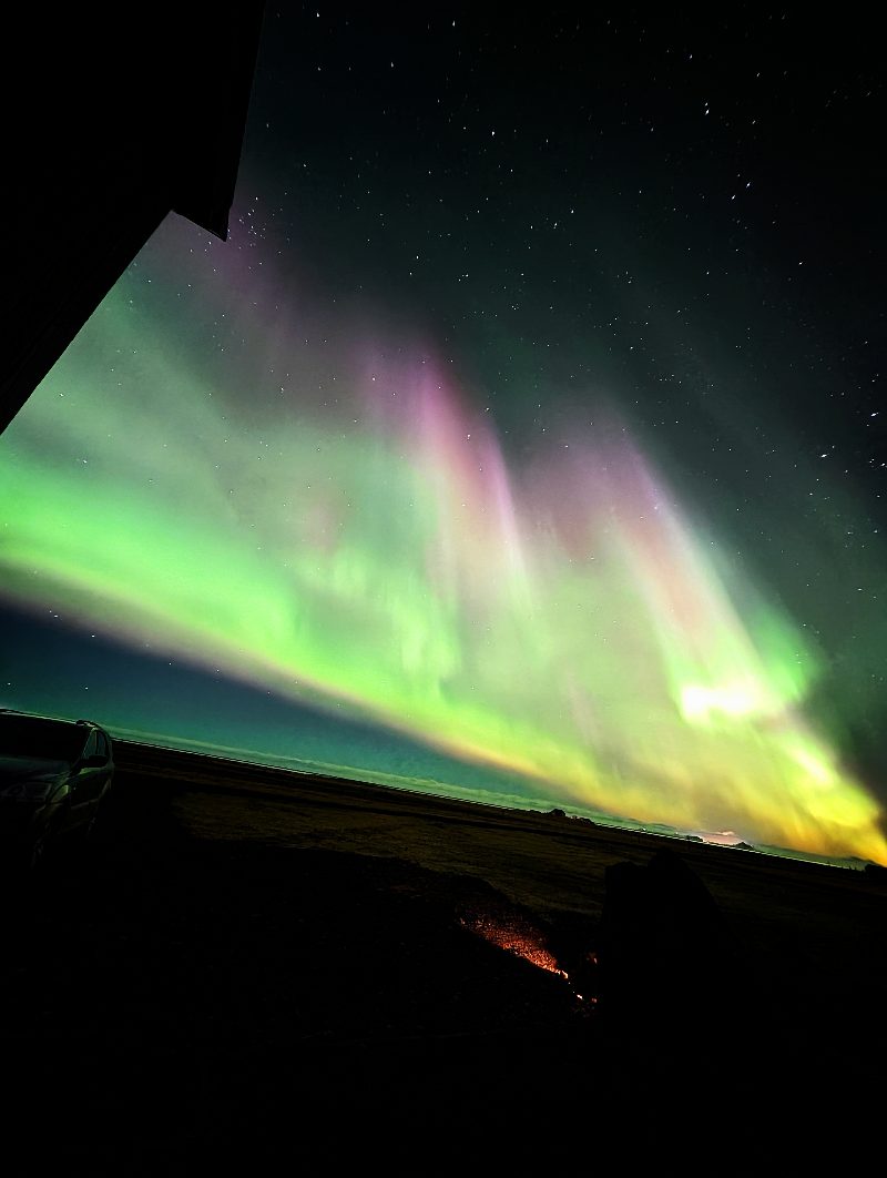Aurora sighting by Iceland by Stefania