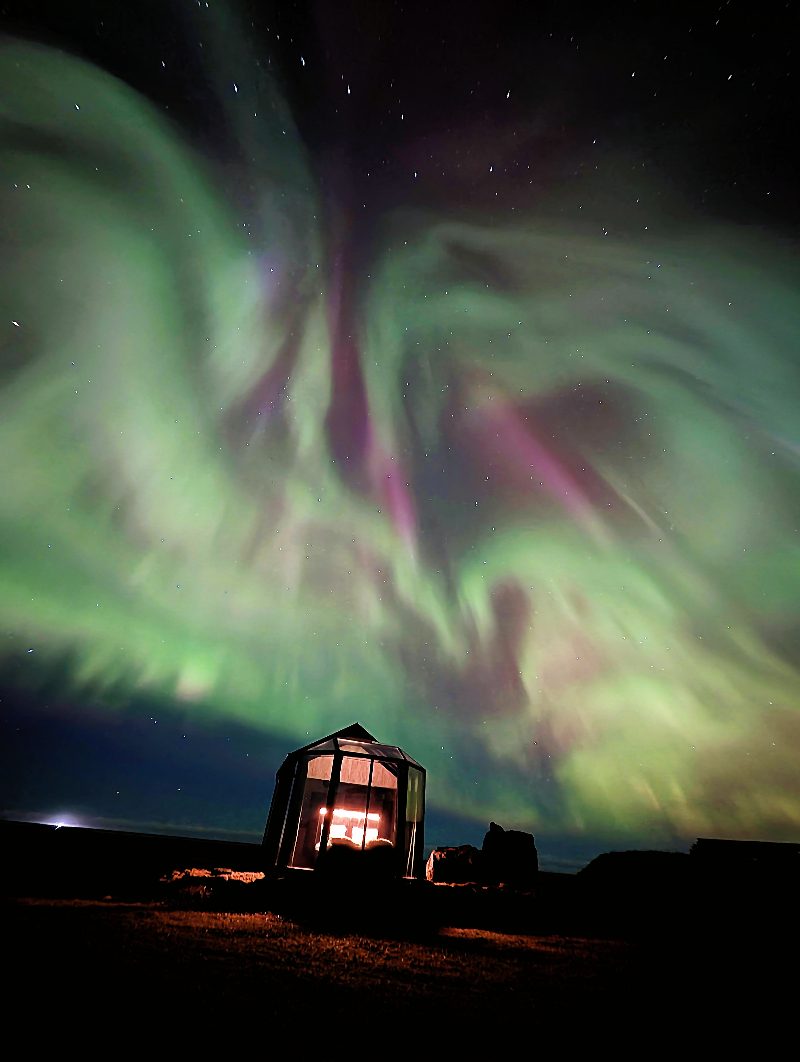 Aurora sighting by Iceland by Stefania