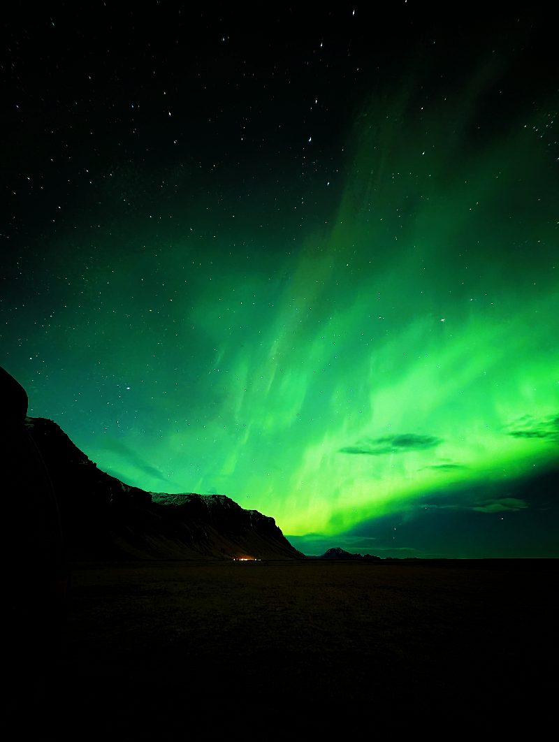 Aurora sighting by Iceland by Stefania